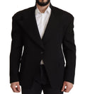 Dolce & Gabbana Black Wool Single Breasted Jacket Blazer by Dolce & Gabbana