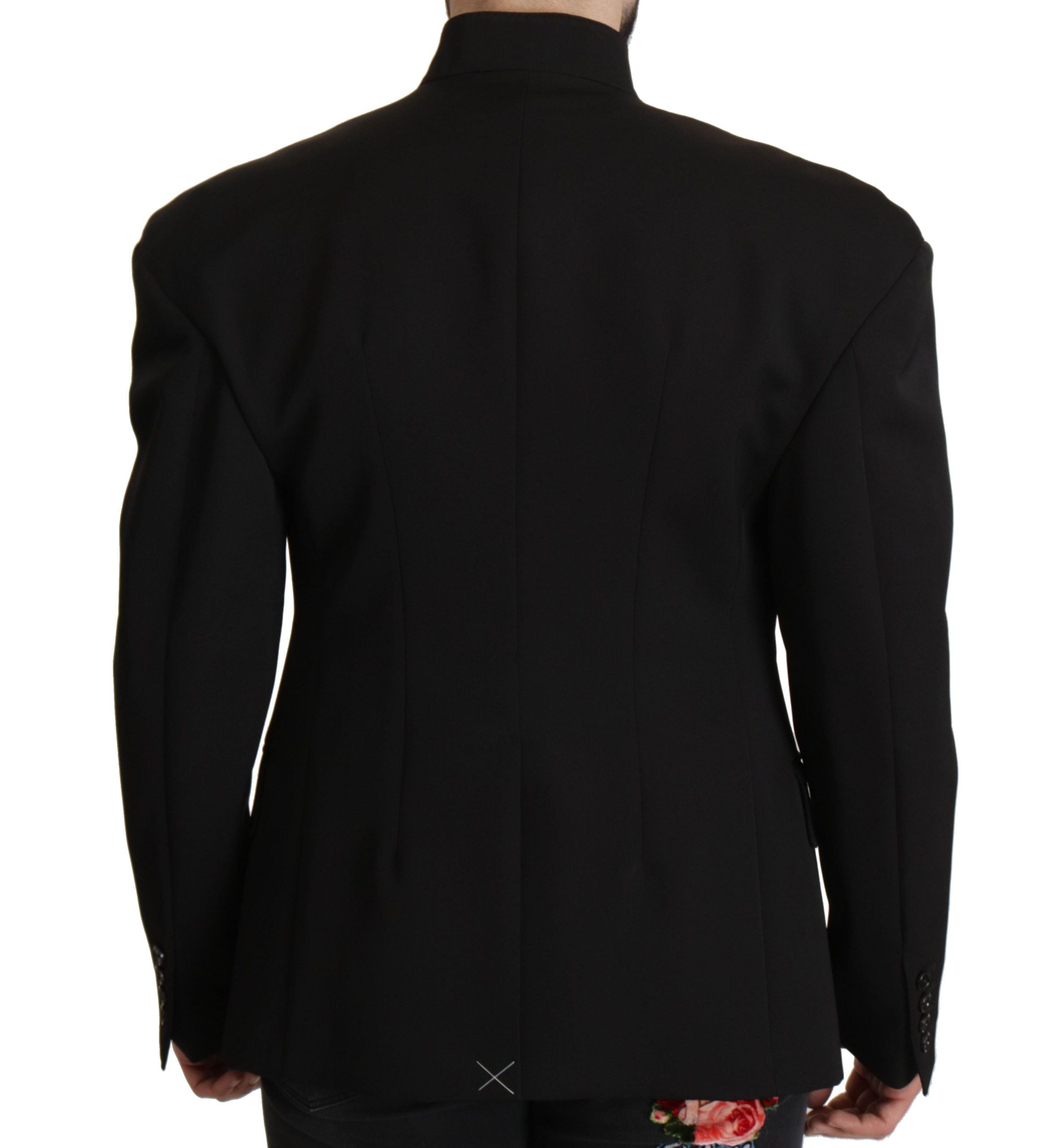 Dolce & Gabbana Black Wool Single Breasted Jacket Blazer by Dolce & Gabbana