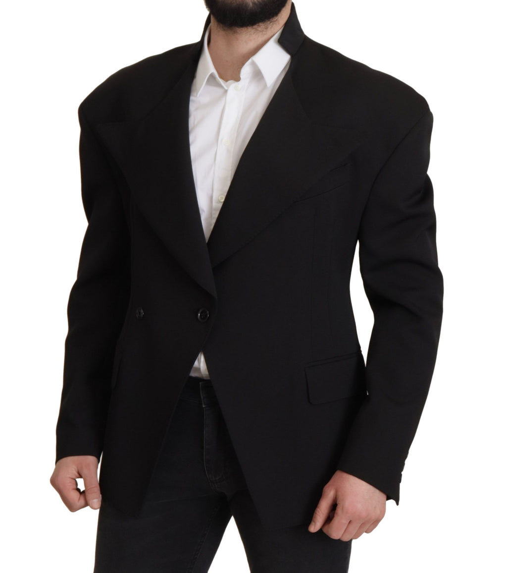 Dolce & Gabbana Black Wool Single Breasted Jacket Blazer by Dolce & Gabbana