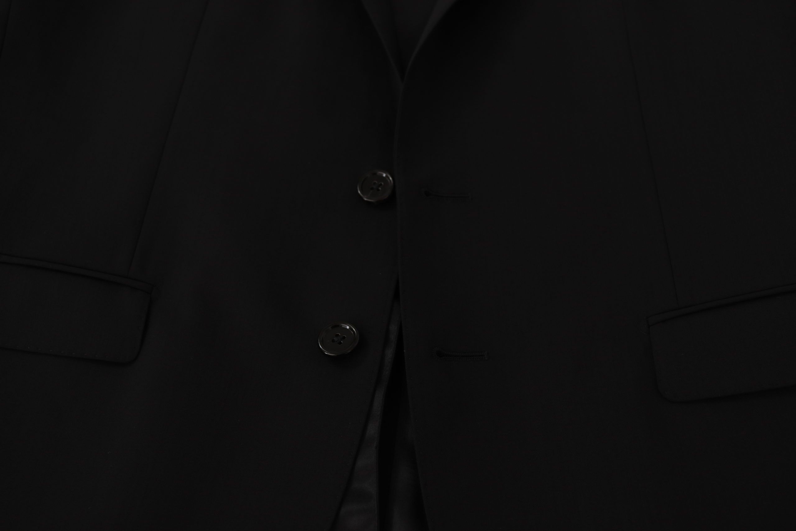 Dolce & Gabbana Black Single Breasted Jacket MARTINI Blazer by Dolce & Gabbana