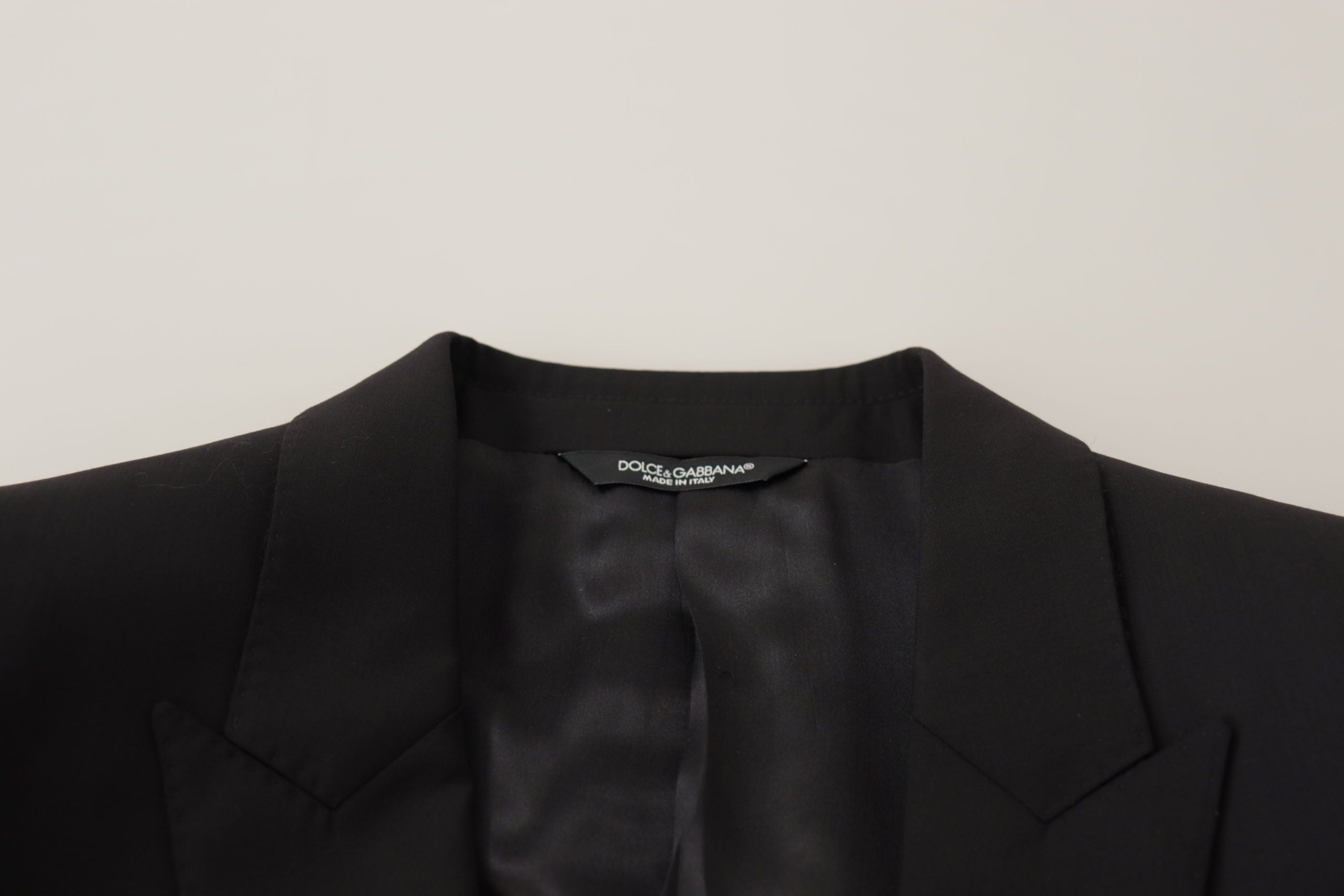 Dolce & Gabbana Black Single Breasted Jacket MARTINI Blazer by Dolce & Gabbana
