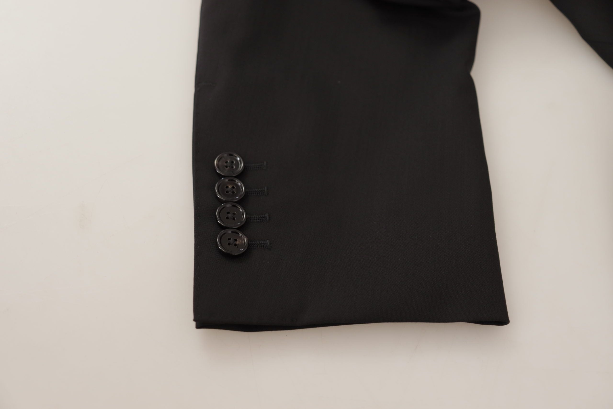 Dolce & Gabbana Black Single Breasted Jacket MARTINI Blazer by Dolce & Gabbana
