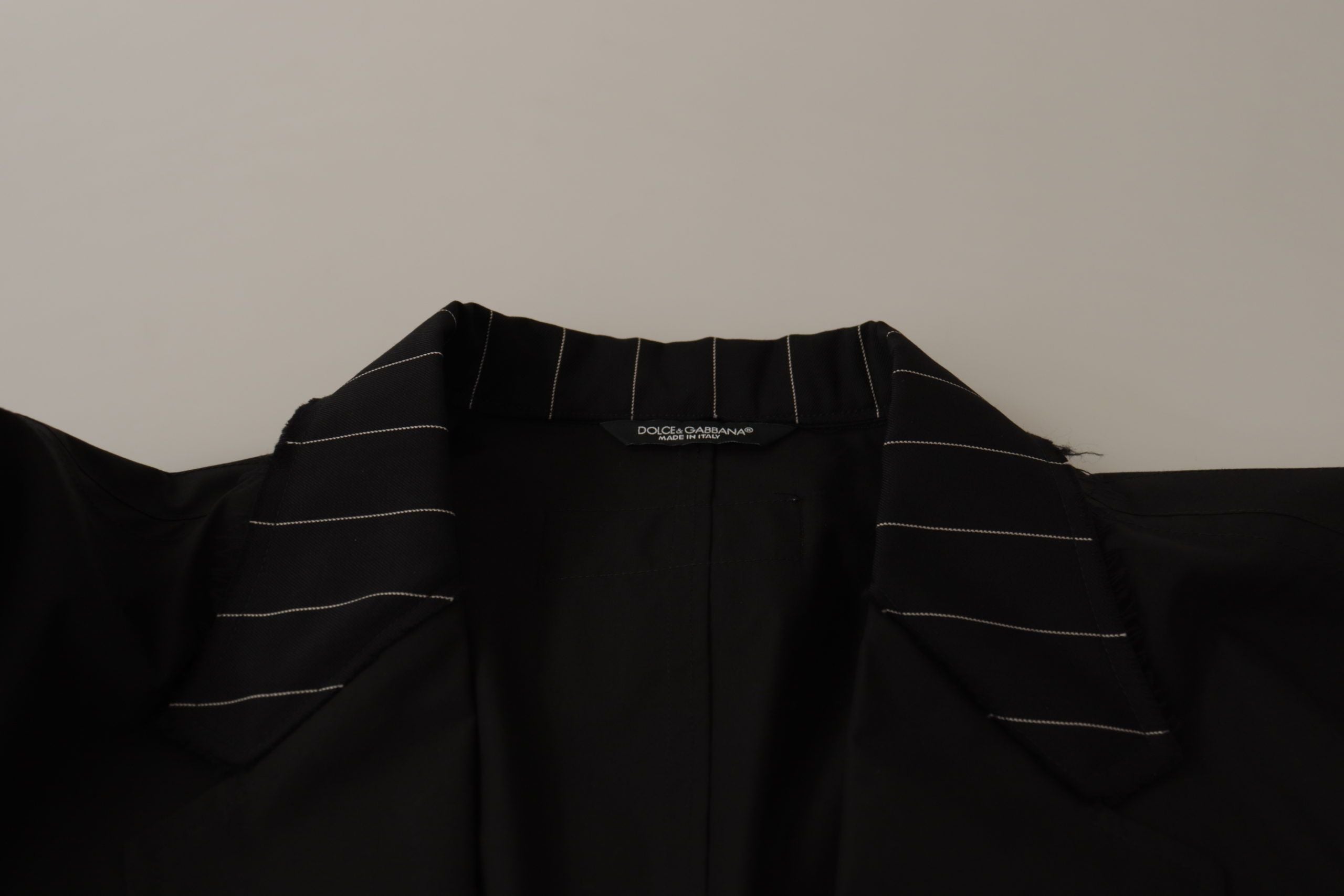 Dolce & Gabbana Black Cotton Single Breasted Blazer Jacket by Dolce & Gabbana