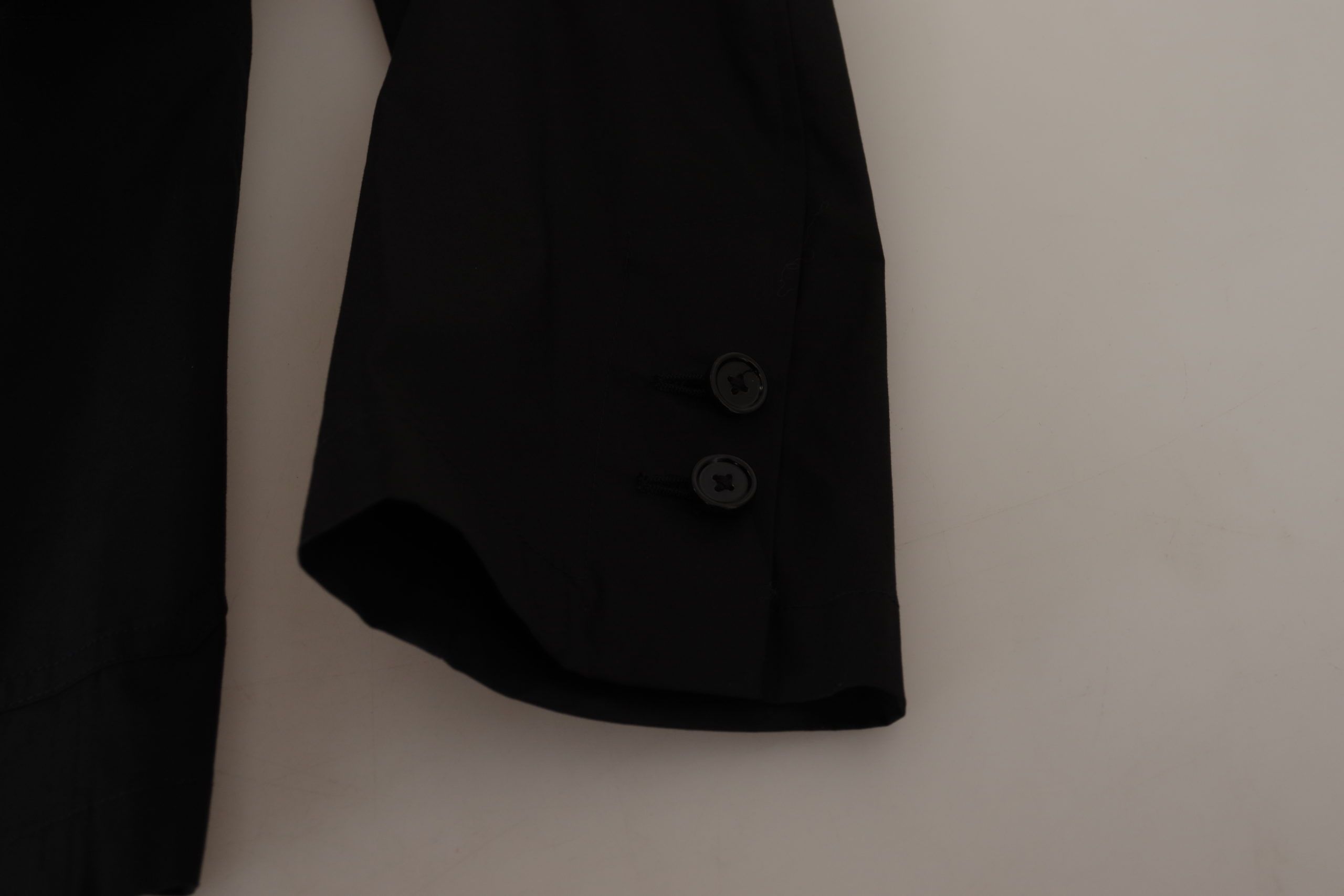 Dolce & Gabbana Black Cotton Single Breasted Blazer Jacket by Dolce & Gabbana