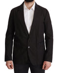 Dolce & Gabbana Black Cotton Single Breasted Blazer Jacket by Dolce & Gabbana