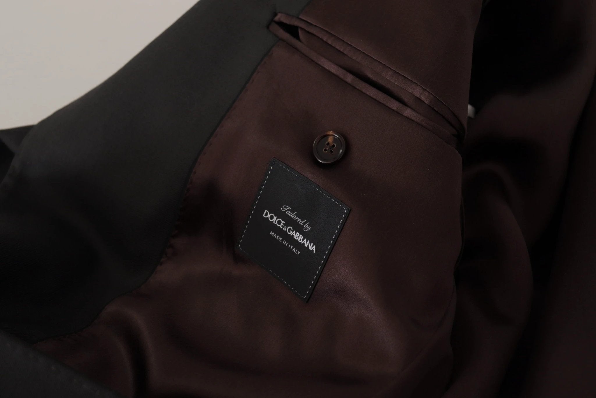 Dolce & Gabbana Black Wool Single Breasted Blazer v by Dolce & Gabbana