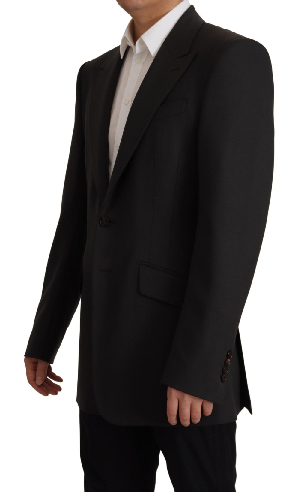 Dolce & Gabbana Black Wool Single Breasted Blazer v by Dolce & Gabbana