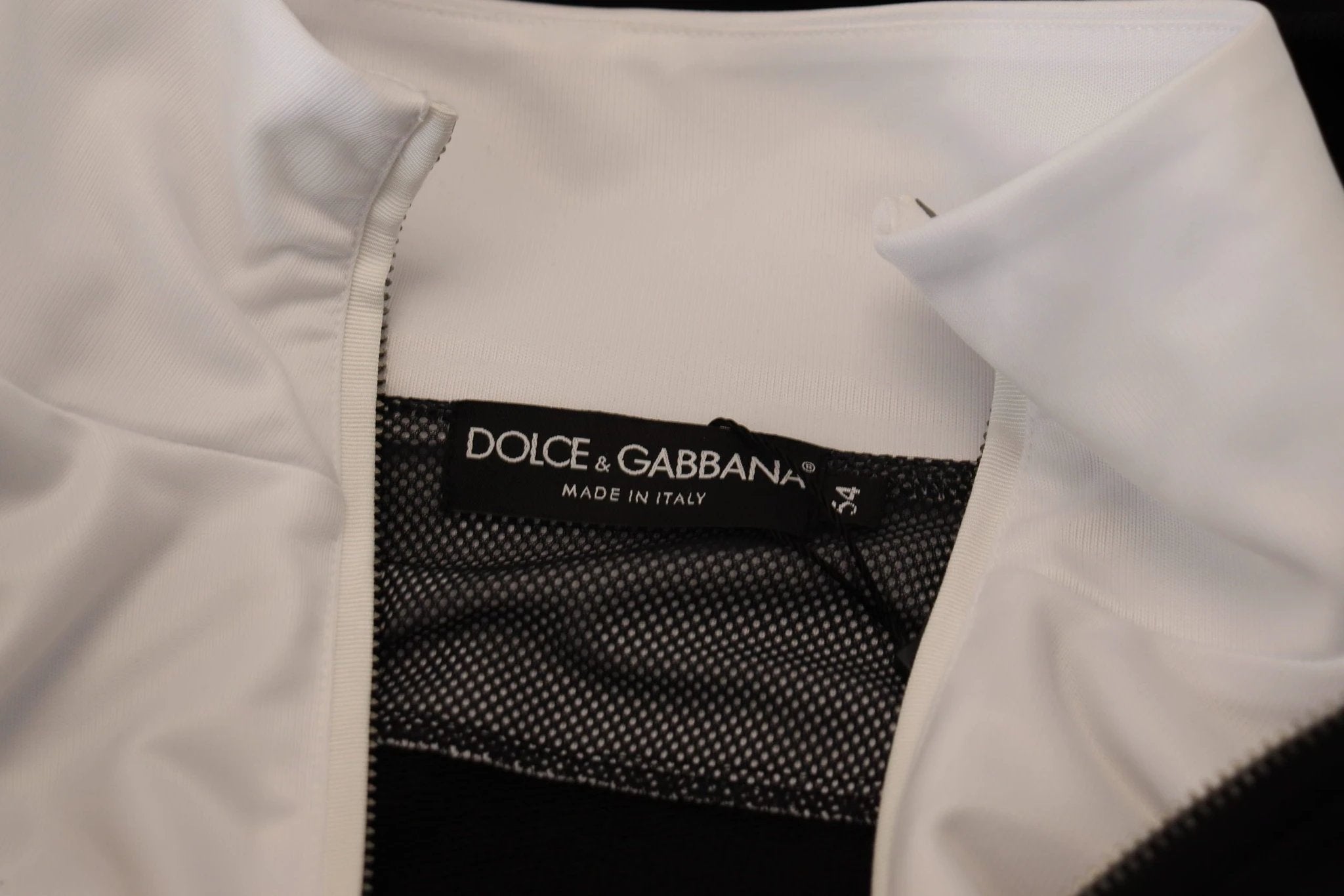 Dolce & Gabbana Black Polyester Hooded Full Zip Jacket by Dolce & Gabbana