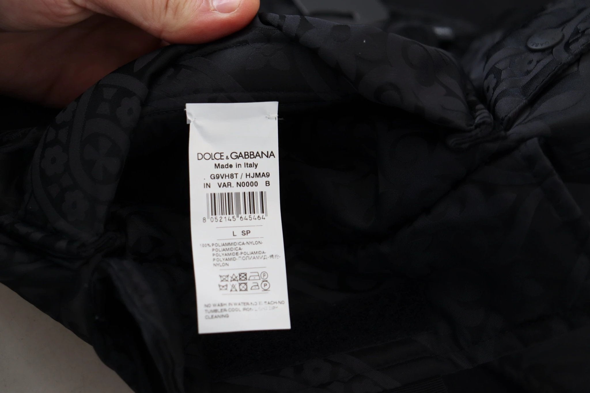 Dolce & Gabbana Black Nylon Full Zip Sleeveless Jacket by Dolce & Gabbana