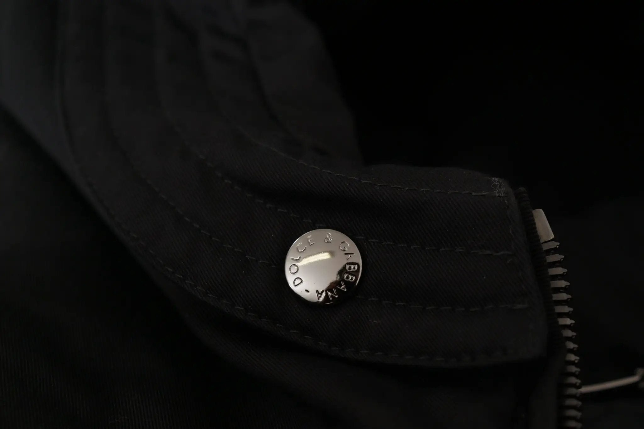 Dolce &amp; Gabbana Parka à capuche en nylon noir - Veste d'hiver
