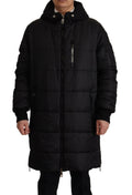 Dolce & Gabbana Black Nylon Hooded Parka Coat Winter Jacket by Dolce & Gabbana