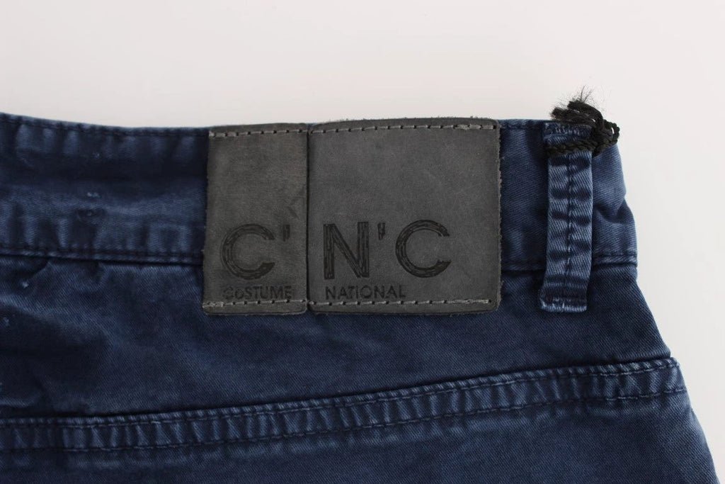 Costume National Blue Cotton Blend Denim Jeans by Costume National