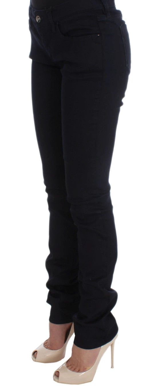 Costume National Blue Cotton Blend Slim Fit Jeans by Costume National