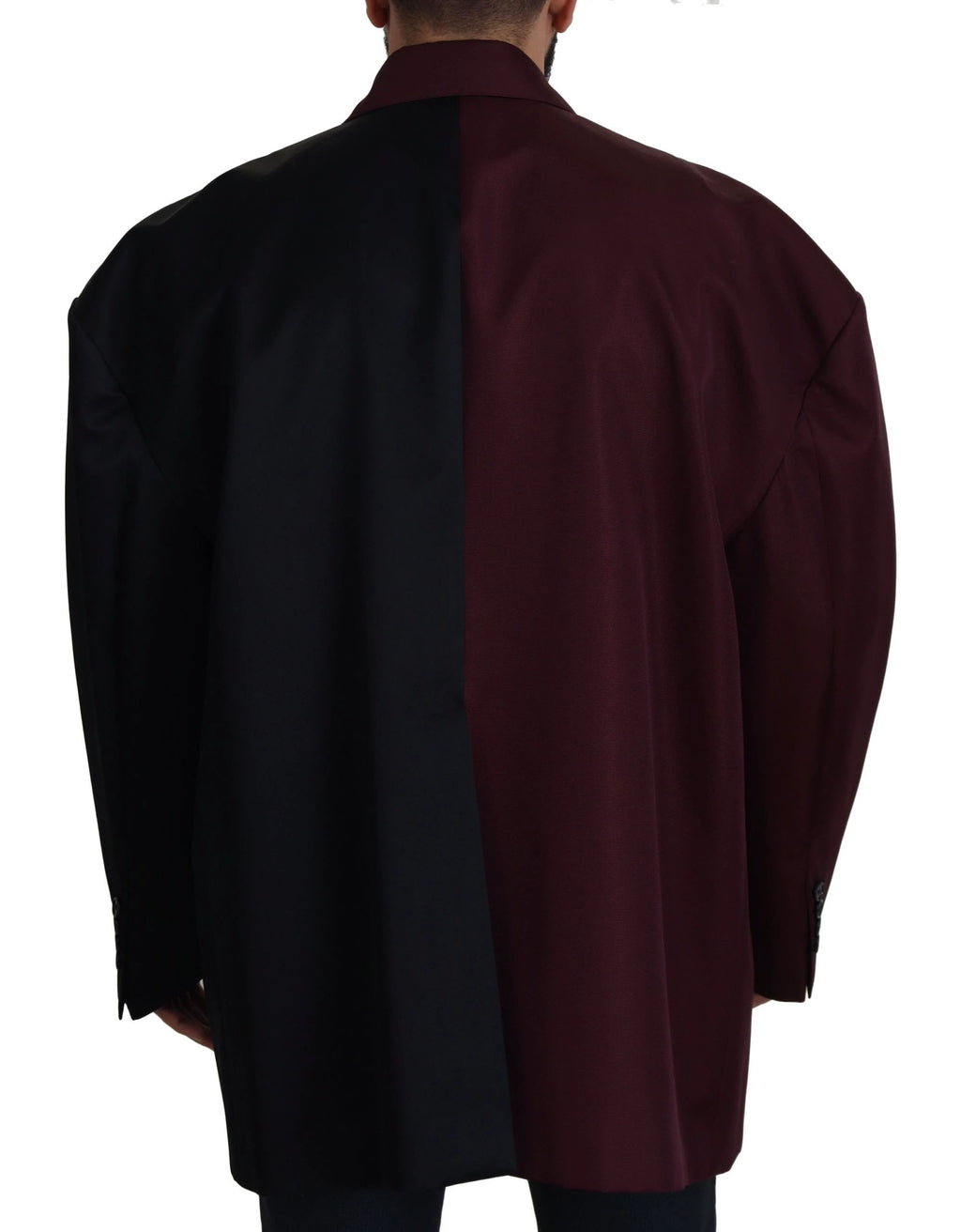 Dolce & Gabbana Bordeaux Polyester Double Breasted Jacket by Dolce & Gabbana
