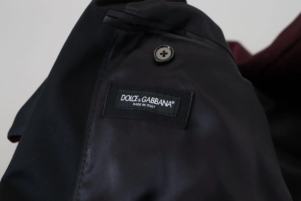 Veste croisée en polyester bordeaux Dolce &amp; Gabbana