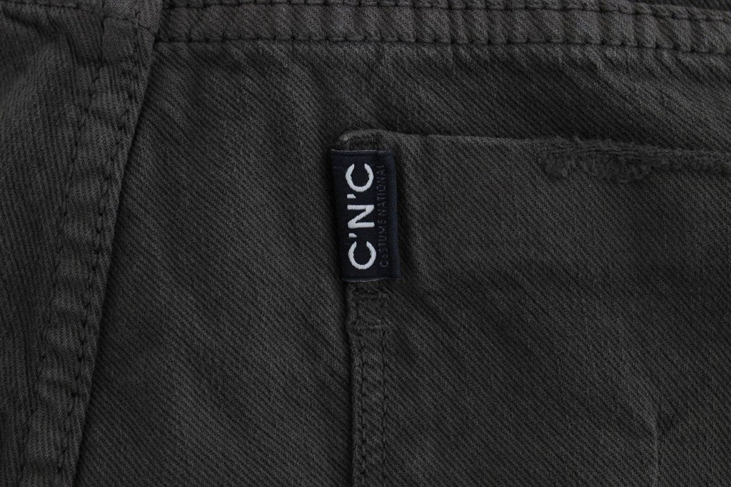 Costume National Green Cotton Blend Slim Fit Jeans by Costume National