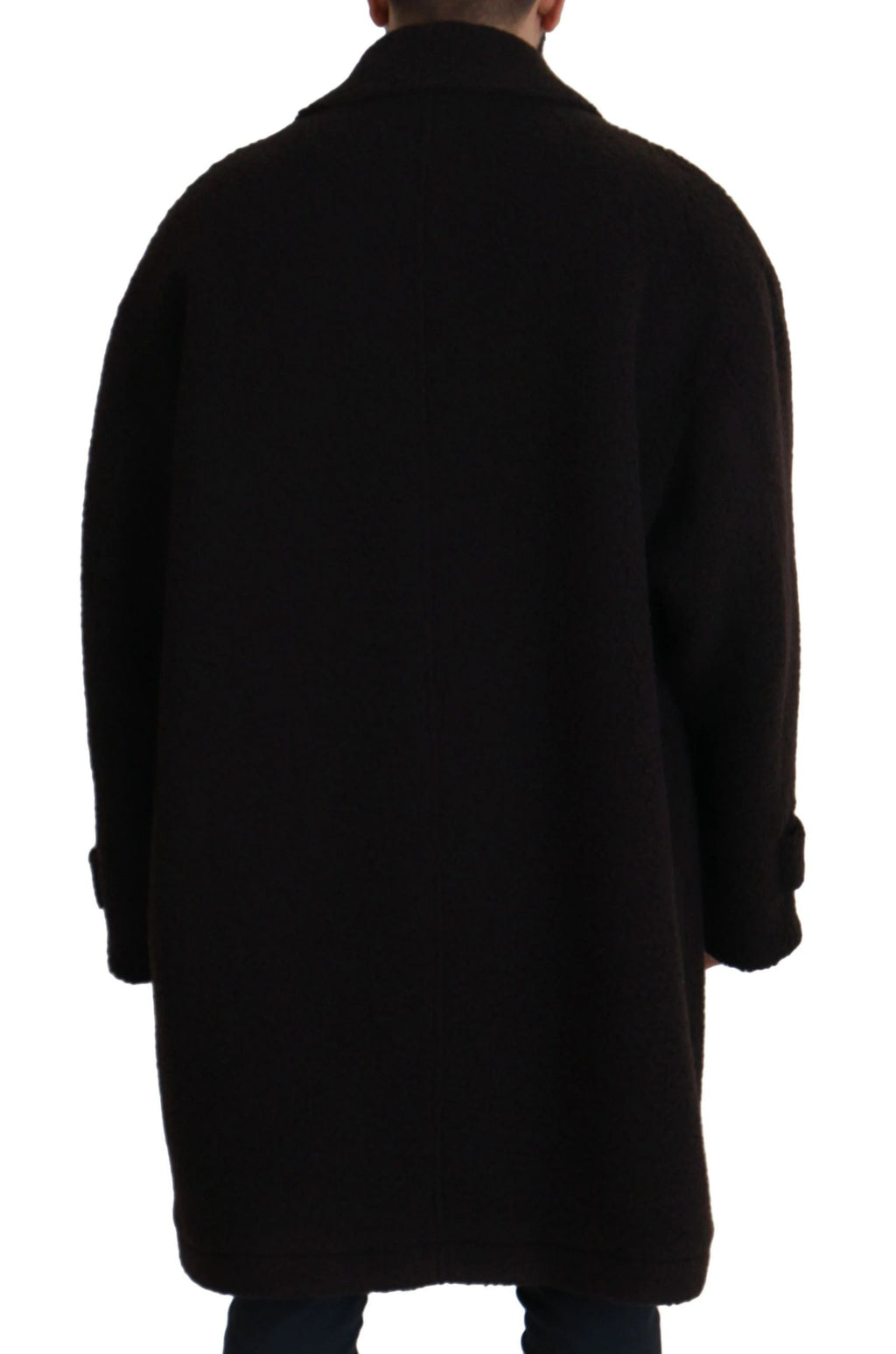 Dolce & Gabbana Black Alpaca Button Down Trench Coat Jacket by Dolce & Gabbana