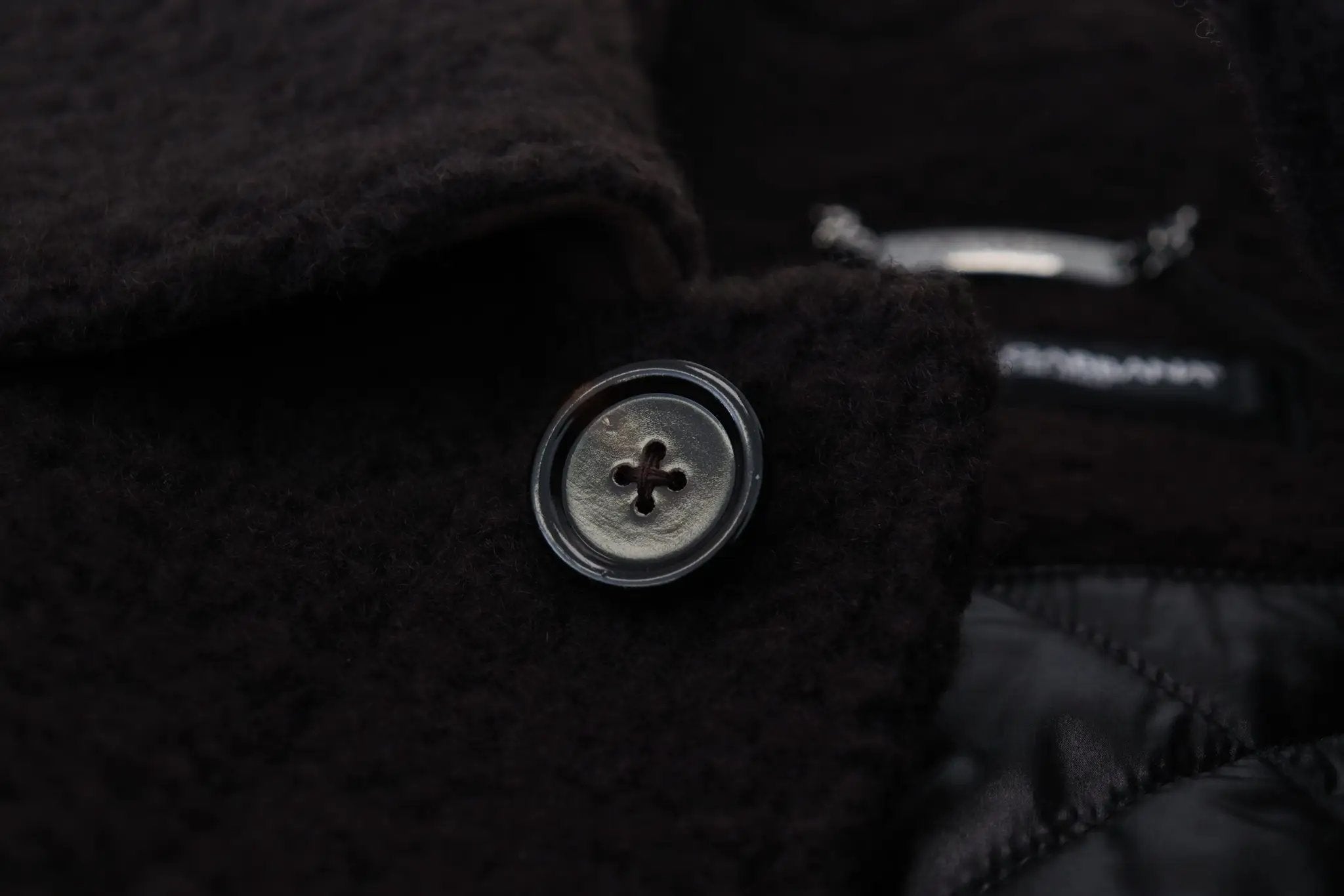 Manteau trench-coat Dolce &amp; Gabbana en alpaga noir à boutons