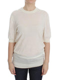 Dolce & Gabbana White 100% Cashmere Sweater by Dolce & Gabbana