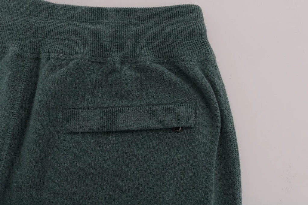 Dolce & Gabbana Green Cashmere Training Pants by Dolce & Gabbana