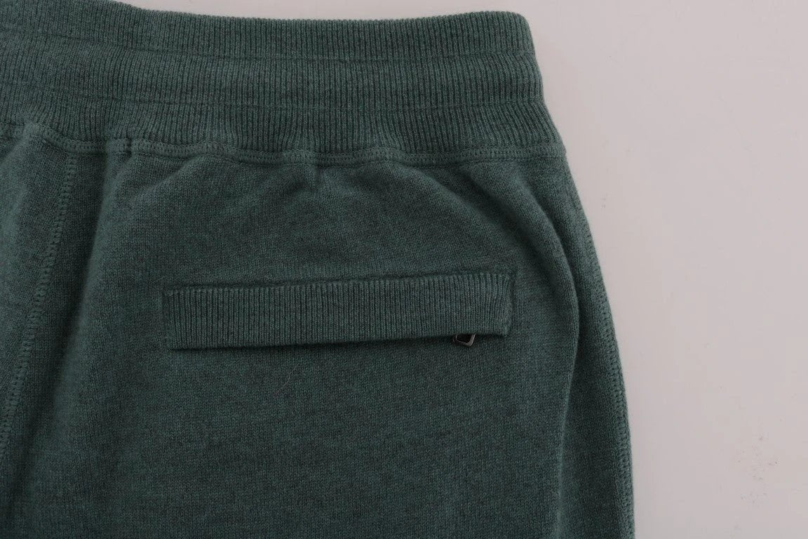 Dolce & Gabbana Green Cashmere Training Pants by Dolce & Gabbana