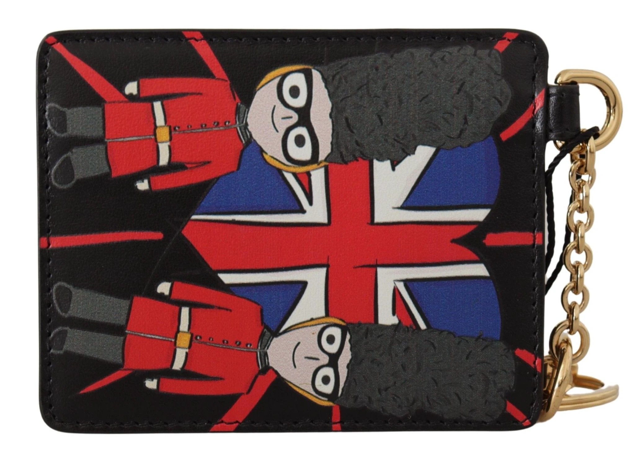 Dolce & Gabbana Black Leather #DGLovesLondon Keyring Cardholder Coin Case by Dolce & Gabbana