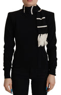Dolce & Gabbana Black Cashmere Turtleneck Pullover Sweater by Dolce & Gabbana