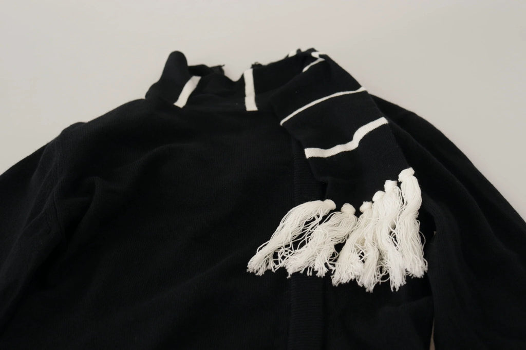 Dolce & Gabbana Black Cashmere Turtleneck Pullover Sweater by Dolce & Gabbana