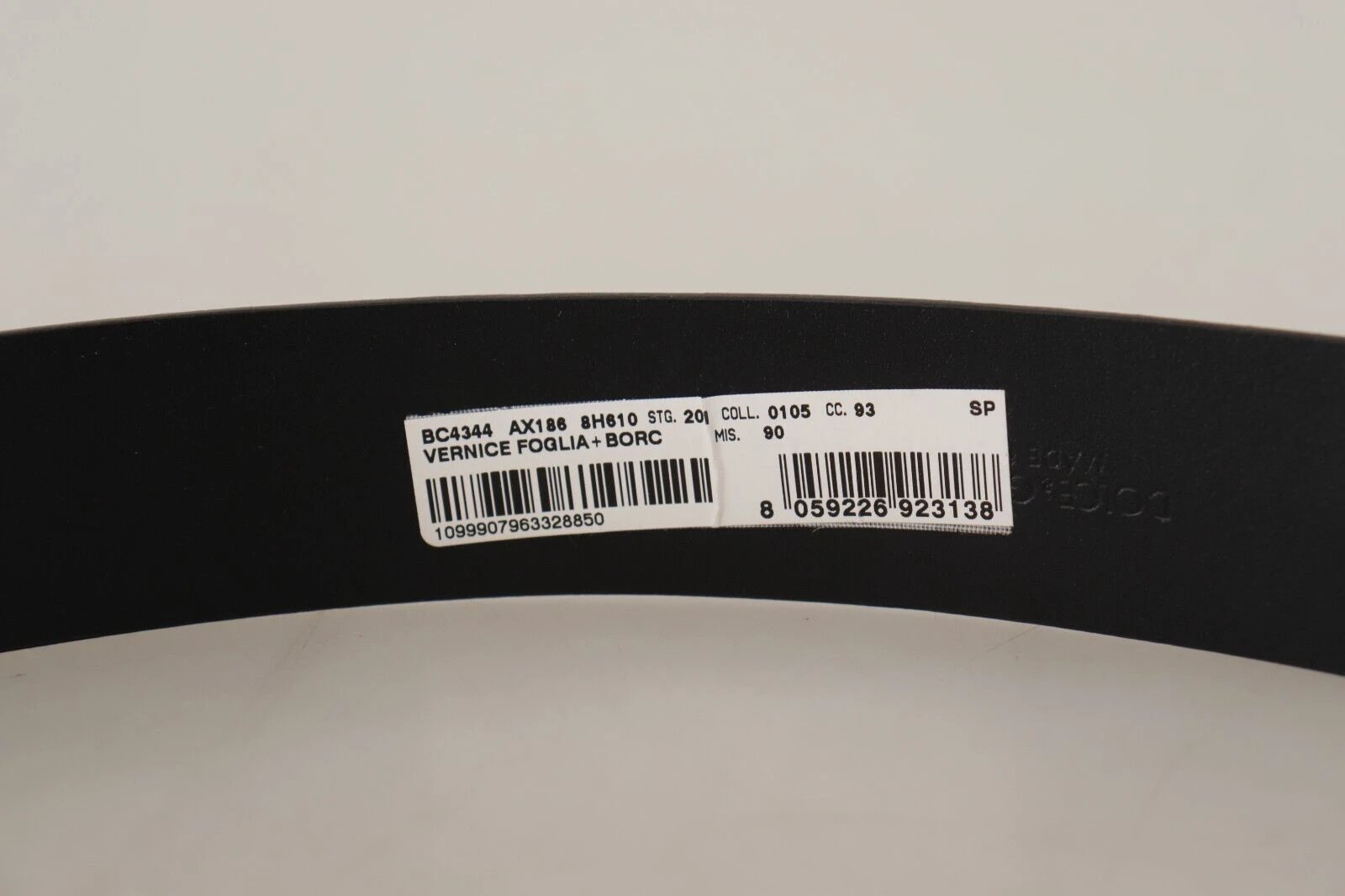 Dolce & Gabbana Blue Patent Leather Vernice Silver Logo Buckle Belt by Dolce & Gabbana