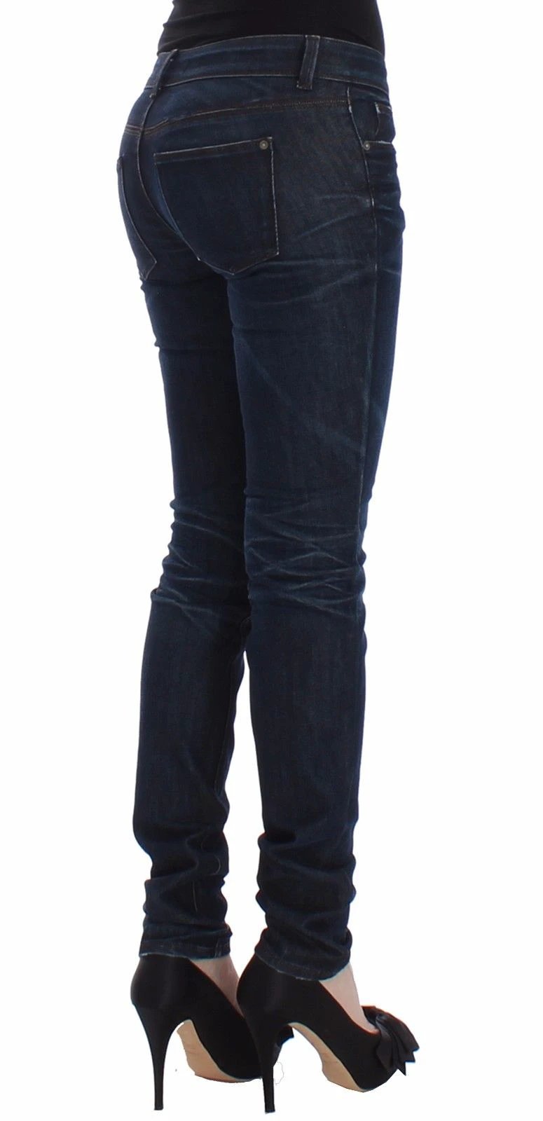 Ermanno Scervino Blue Slim Jeans Denim Pants Skinny Leg Stretch by Ermanno Scervino