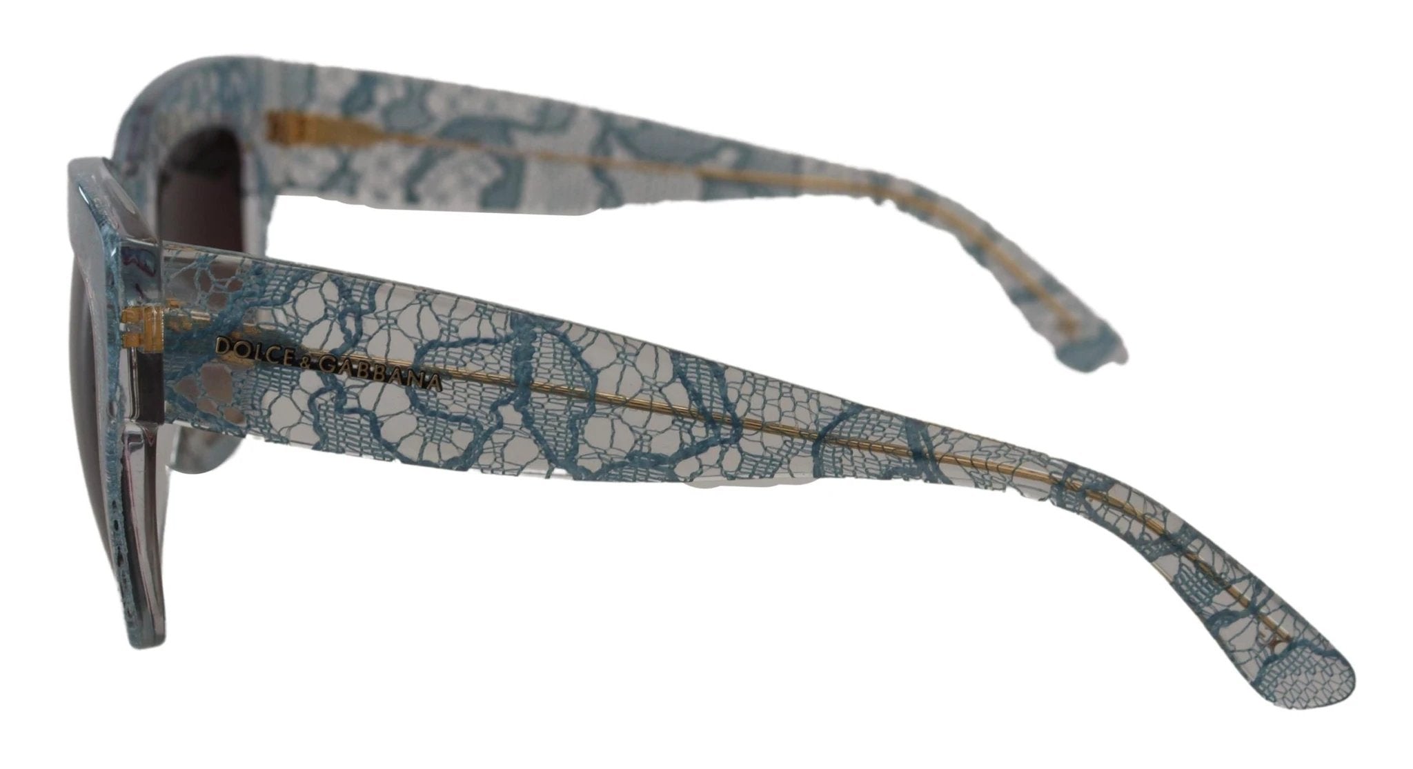 Dolce & Gabbana Blue Lace Acetate Crystal Butterfly DG4231 Sunglasses by Dolce & Gabbana