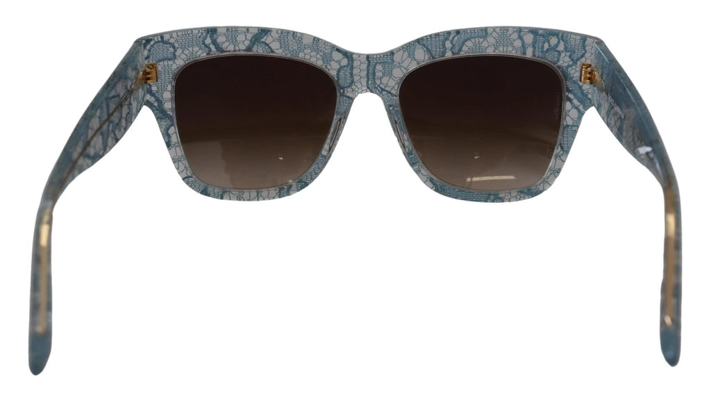 Dolce & Gabbana Blue Lace Acetate Crystal Butterfly DG4231 Sunglasses by Dolce & Gabbana