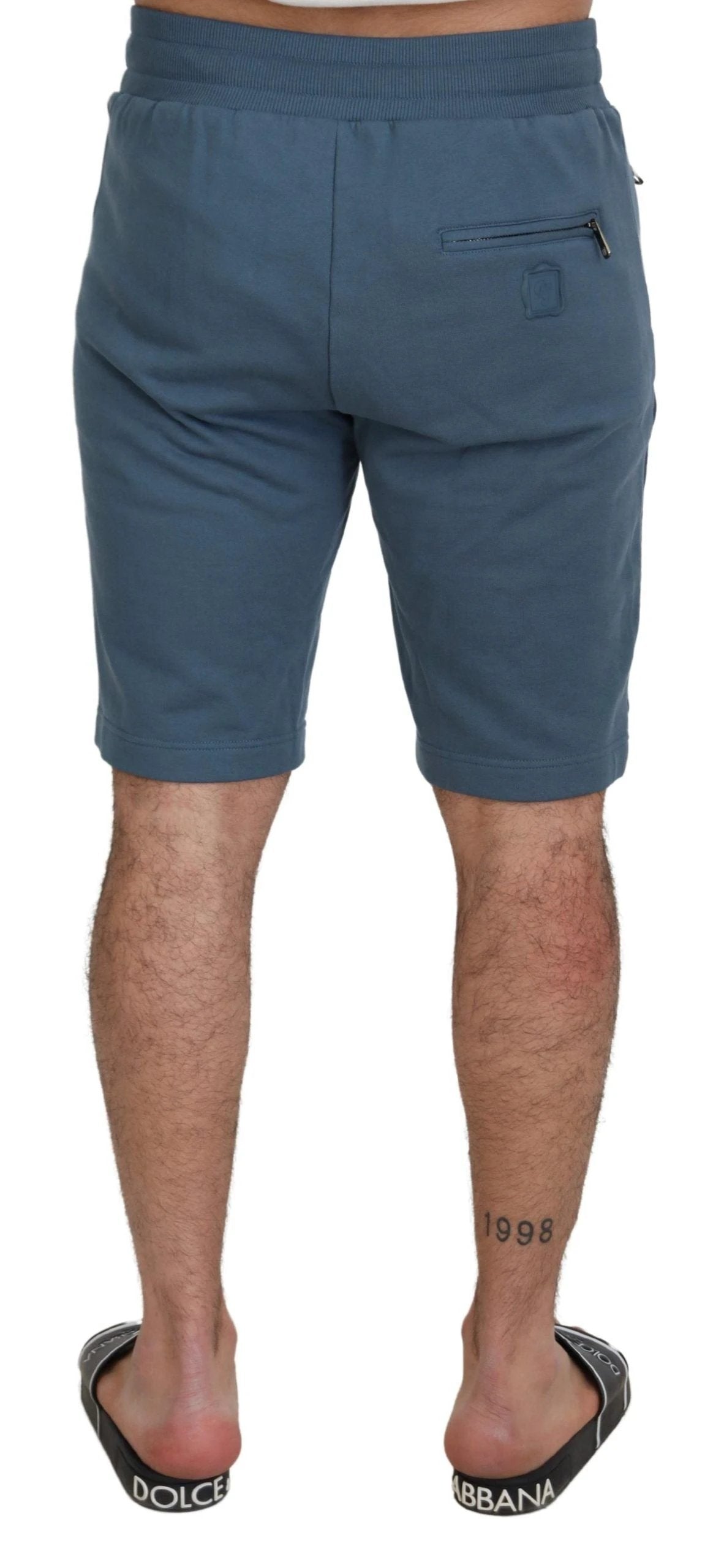 Dolce & Gabbana Blue Cotton Bermuda Casual Mens Shorts by Dolce & Gabbana