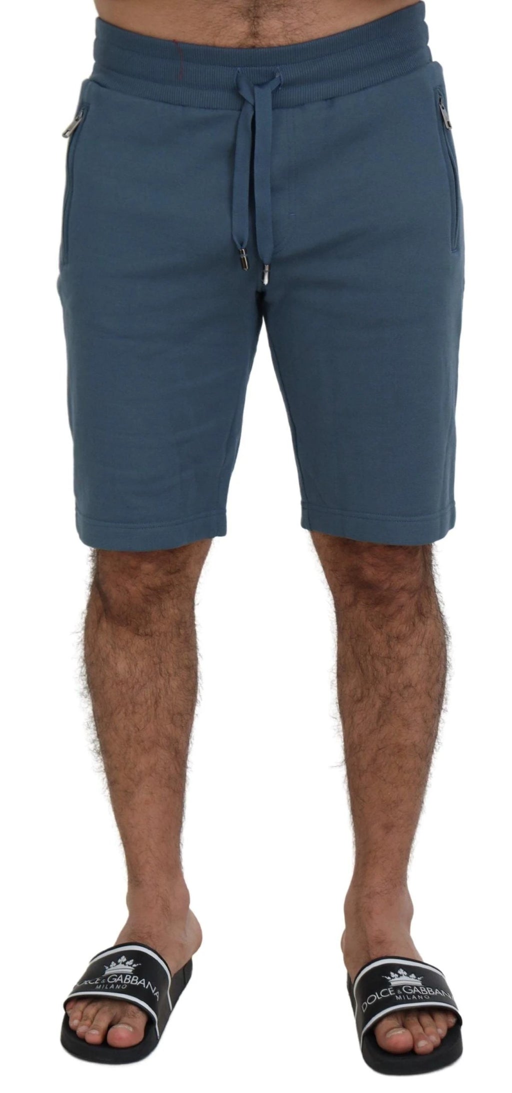 Dolce & Gabbana Blue Cotton Bermuda Casual Mens Shorts by Dolce & Gabbana