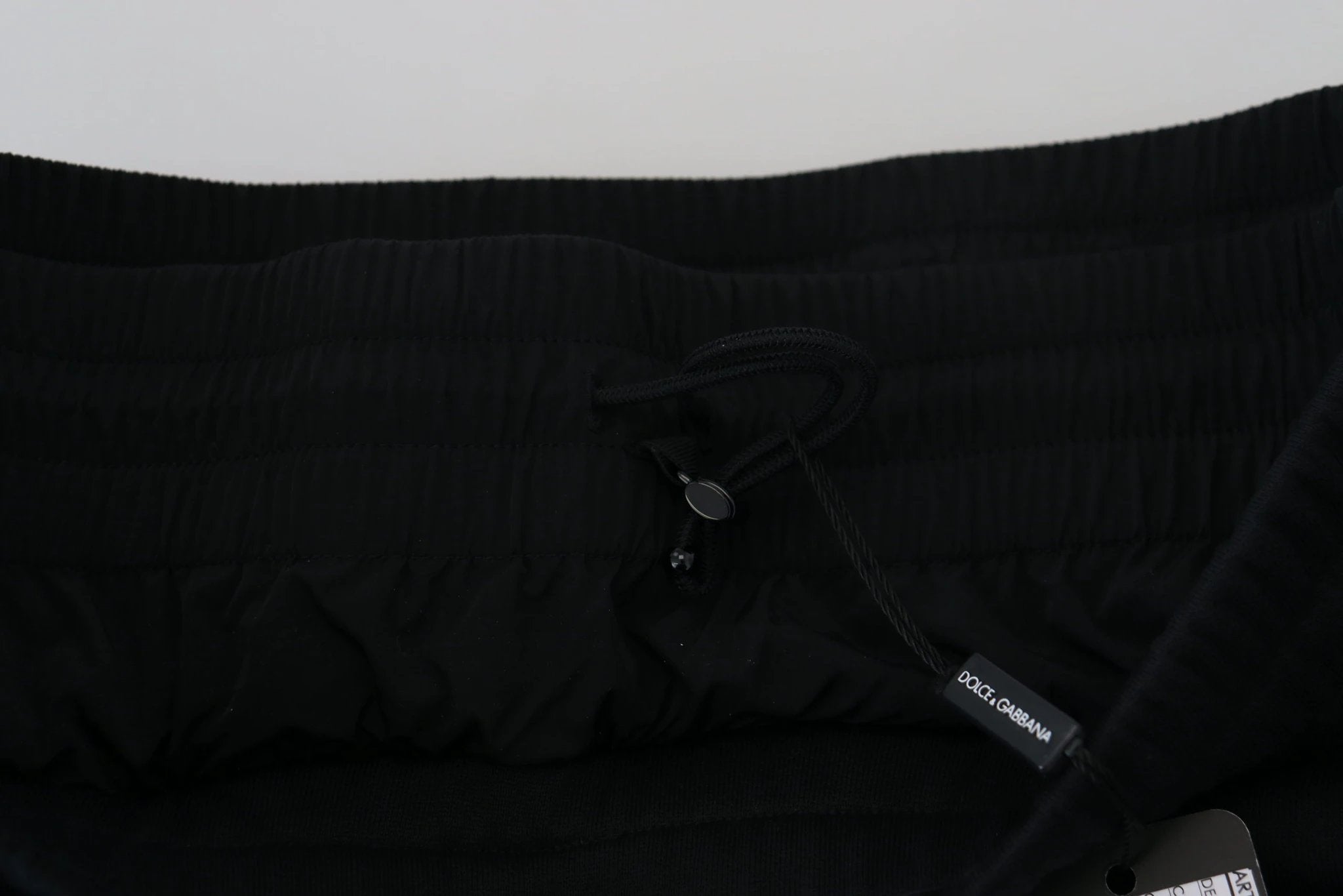 Dolce & Gabbana Black Cotton Bermuda Cargo Shorts by Dolce & Gabbana