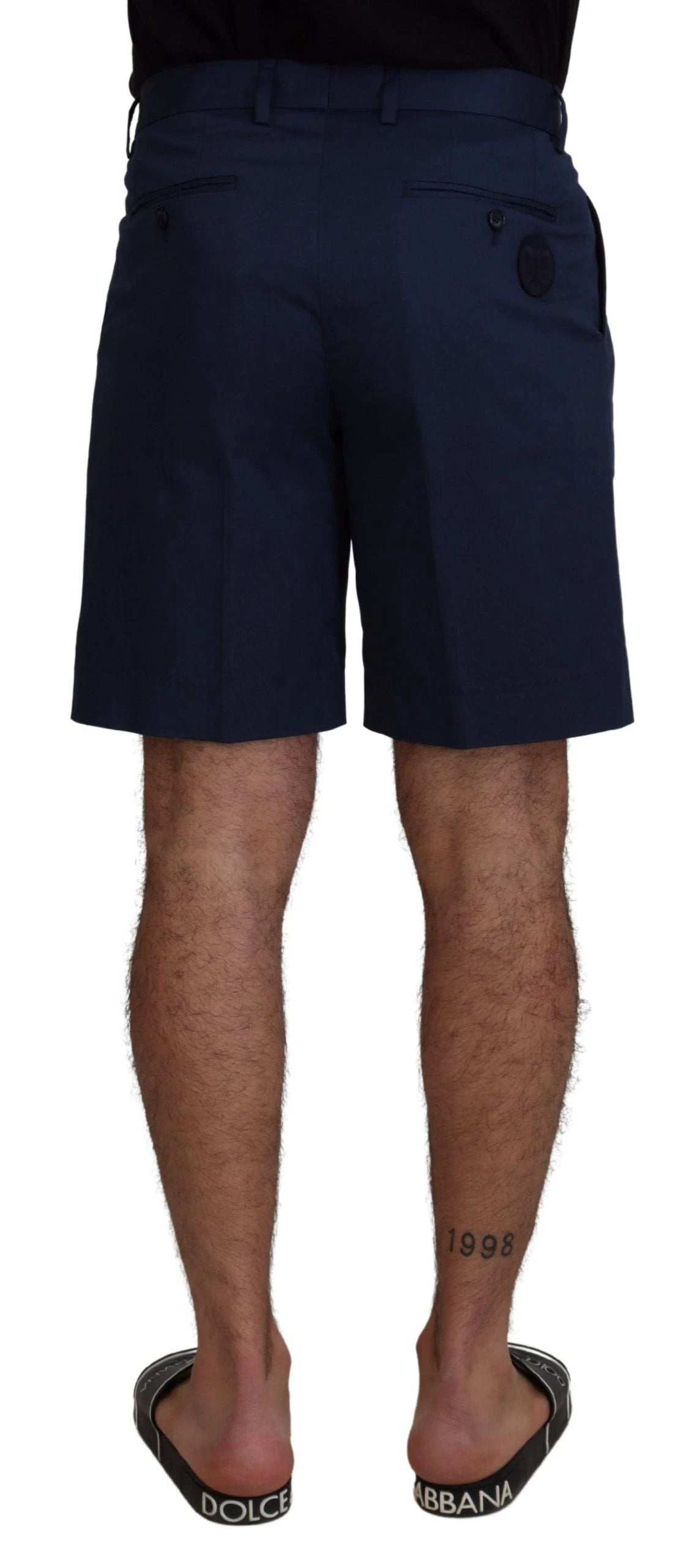 Dolce & Gabbana Blue Chinos Cotton Stretch Casual Shorts by Dolce & Gabbana
