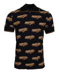 Dolce & Gabbana Black Car Print Short Sleeve Polo T-shirt by Dolce & Gabbana