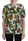 Dolce & Gabbana Crew-neck Cotton Top Blouse Fruit T-shirt by Dolce & Gabbana