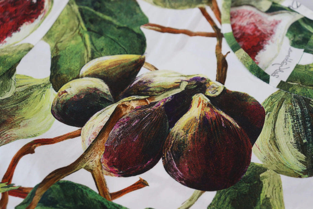 Dolce & Gabbana Crew-neck Cotton Top Blouse Fruit T-shirt by Dolce & Gabbana