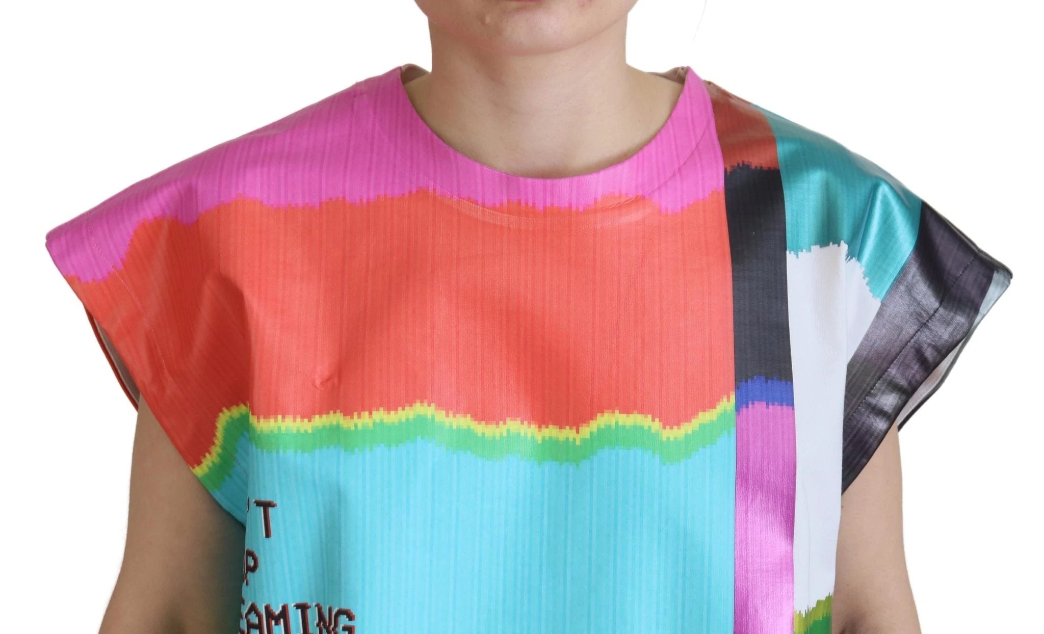 Dolce & Gabbana Multicolor TV Print Blouse Cotton T-shirt by Dolce & Gabbana