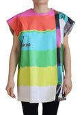 Dolce & Gabbana Multicolor TV Print Blouse Cotton T-shirt by Dolce & Gabbana