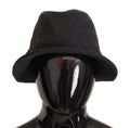 Dolce & Gabbana Gray Virgin Wool Logo Fedora Trilby Cappello Hat by Dolce & Gabbana