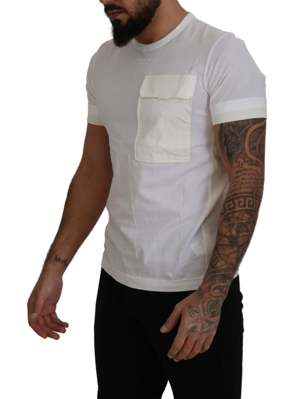 Dolce & Gabbana White Flap Pocket Short Sleeves T-shirt by Dolce & Gabbana