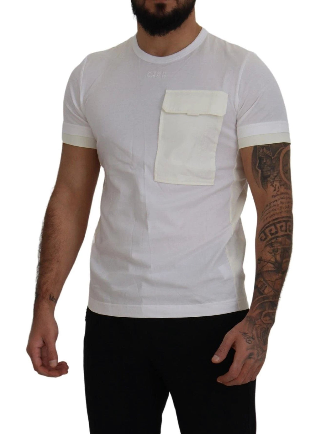 Dolce & Gabbana White Flap Pocket Short Sleeves T-shirt by Dolce & Gabbana