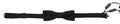 Dolce & Gabbana Black Pattern Silk Adjustable Neck Papillon Bow Tie by Dolce & Gabbana