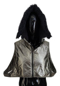Dolce & Gabbana Silver Fur Whole Head Wrap Men Capello Nylon Hat by Dolce & Gabbana