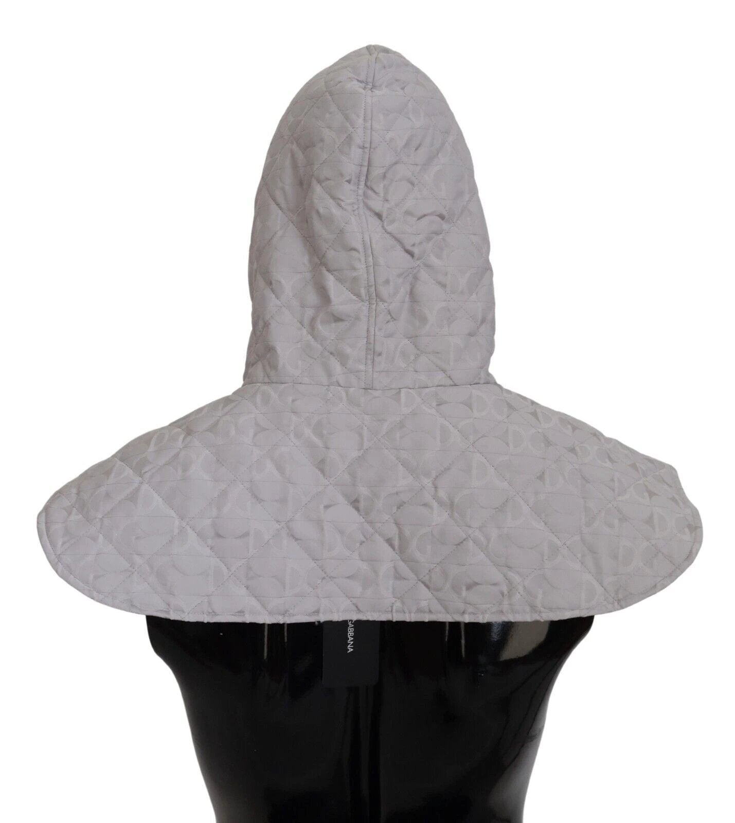 Dolce & Gabbana White Quilted Whole Head Wrap One Size Nylon Hat by Dolce & Gabbana