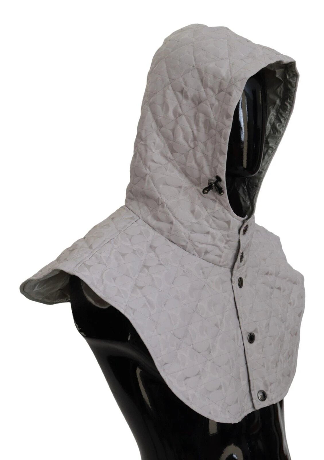 Dolce & Gabbana White Quilted Whole Head Wrap One Size Nylon Hat by Dolce & Gabbana