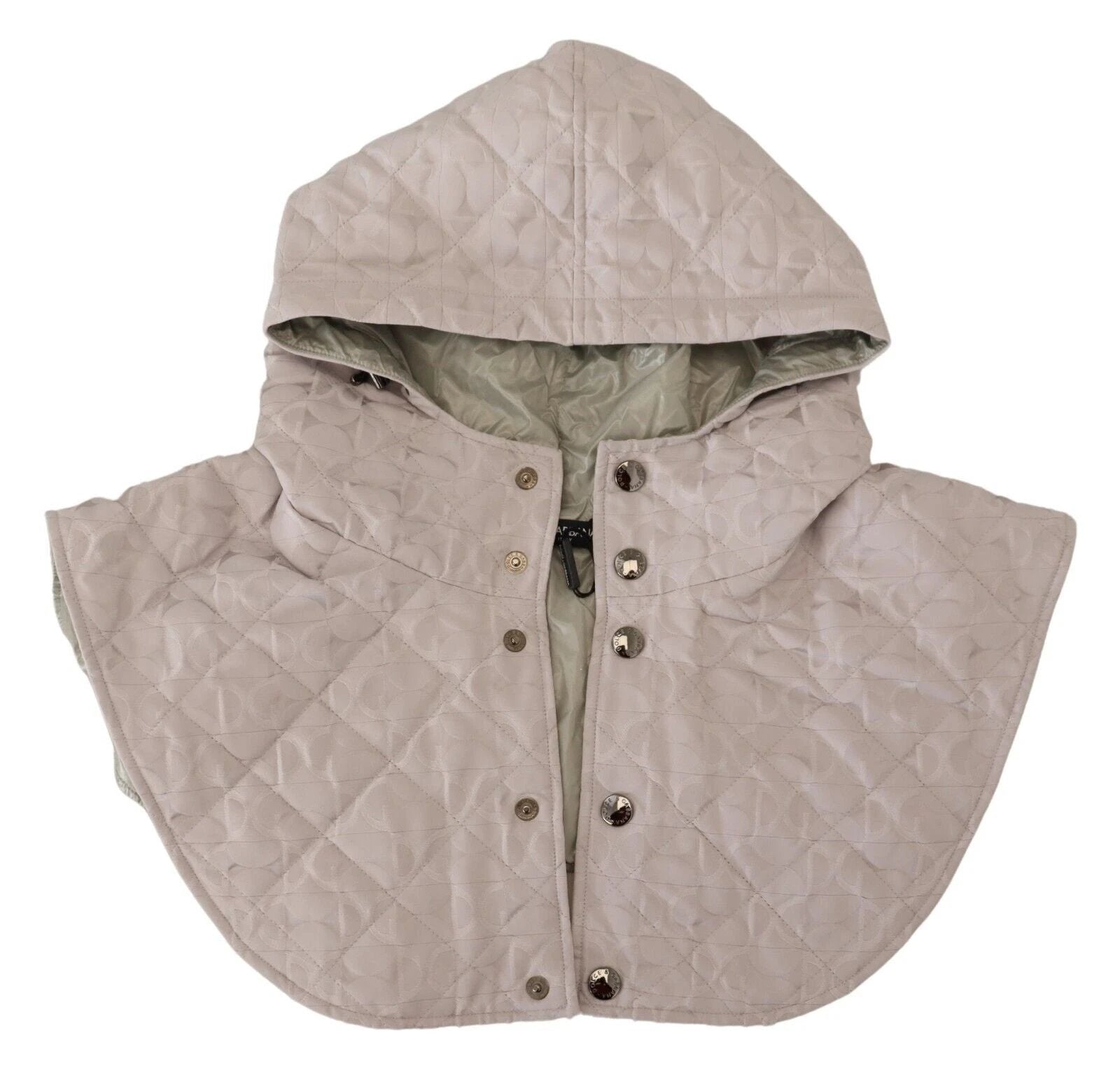 Dolce & Gabbana White Quilted Whole Head Wrap One Size Nylon Hat by Dolce & Gabbana