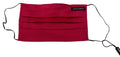 Dolce & Gabbana Red Cotton Pleated Elastic Ear Strap One Size Face Mask by Dolce & Gabbana